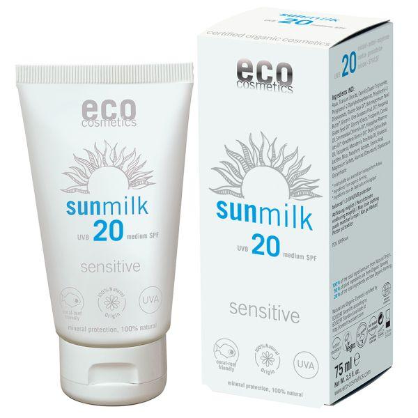 eco cosmetics Sonnenmilch LSF20 - 75ml
