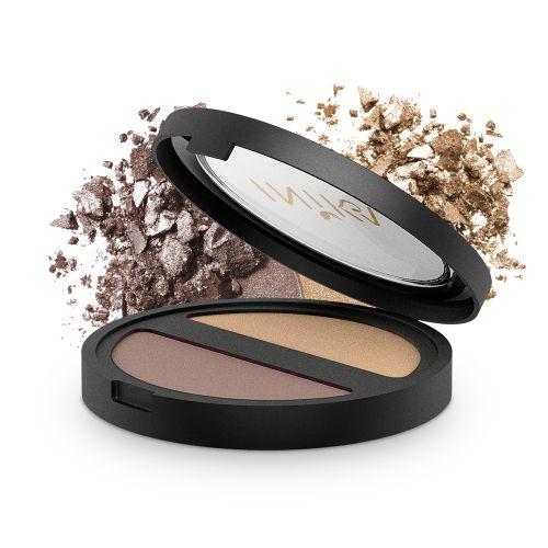 INIKA Pressed Mineral Eye Shadow - DUO Gold Oyster