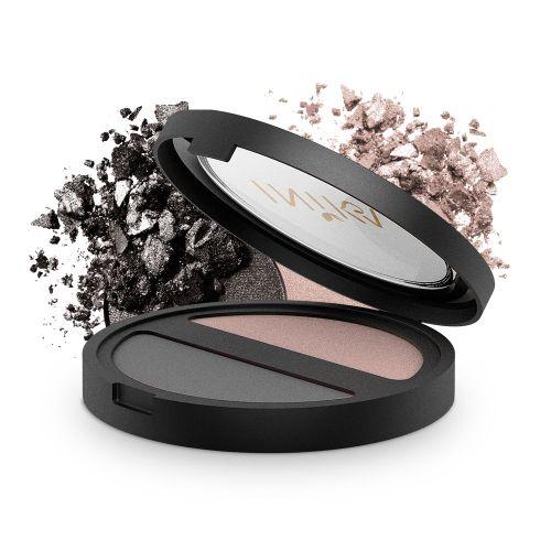 INIKA Pressed Mineral Eye Shadow - DUO Black & Sand
