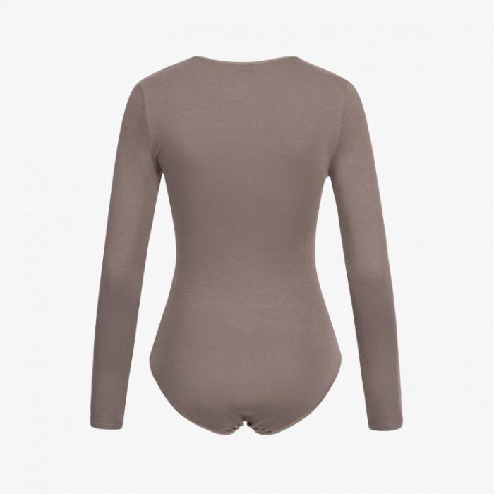 erlich textil - thea I langarmbody I mokka Gr. 40 - 0