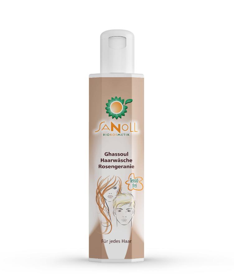 SANOLL Biokosmetik Ghassoul Shampoo Rosegeranie 200ml