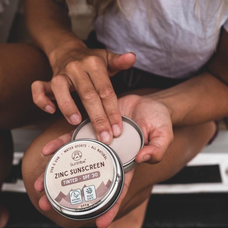 SUNTRIBE BIO-SONNENCREME LSF 30 getönt 10g - 1